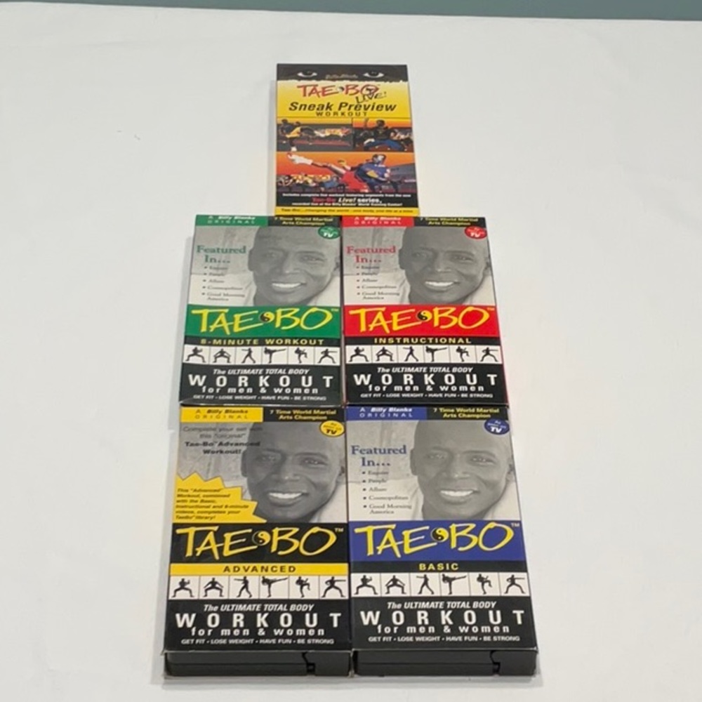 TAE-BO by Billy Blanks Collection of Five VHS Tapes